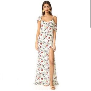 Stone Cold Fox “Fiori” Silk Floral Gown